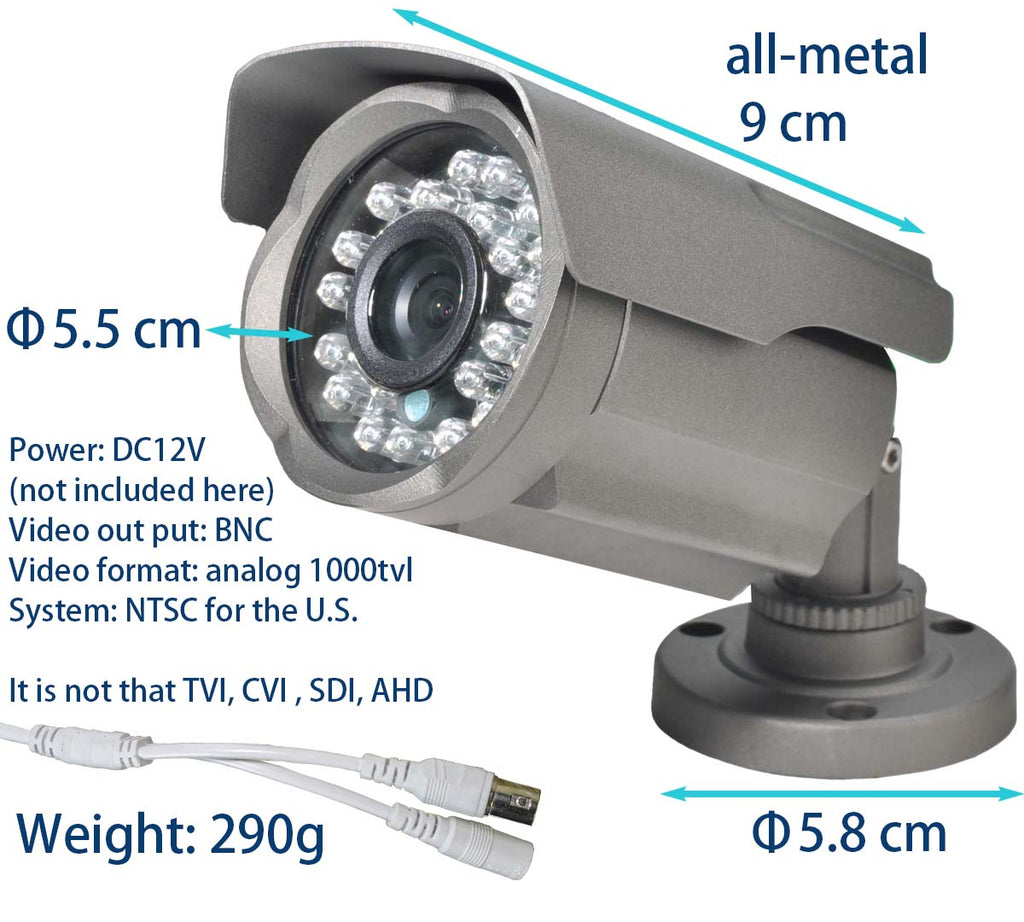 Cmos Dvr CB502 Analog Security Camera Color CCTV 24 LEDs CMOS 1000TVL CMOS – ansice