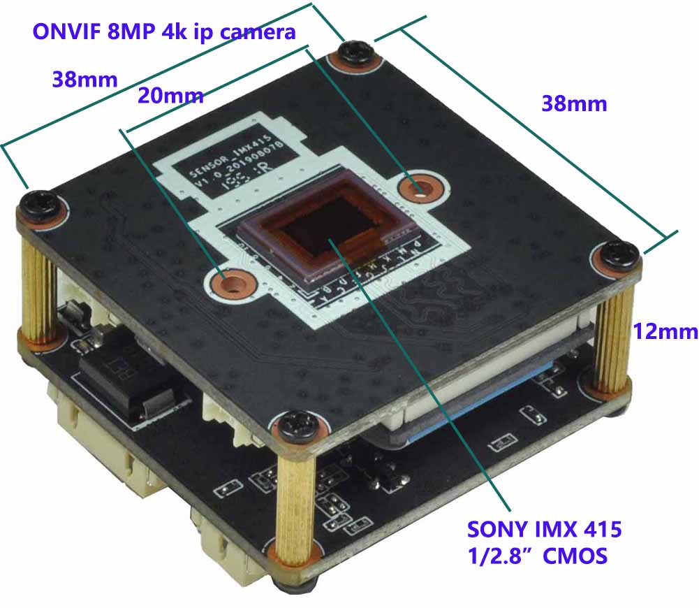 4K IPC(A8MM8S) PCB Board camera POE SONY IMX415 8M sensor IP Camera Ma ...